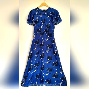 Anthropologie Parker Maxi Midi Fairycore Cottagecore Cap Sleeve Dress Medium